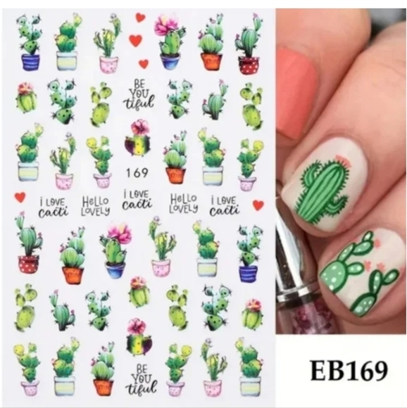 🔥Bundle 4 For $16 🔥 Nail Art  Transfer Stickers - Picture 1 of 4